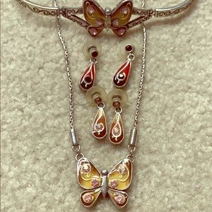 Brighton Papillion butterfly Necklace set